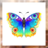 Rainbow Butterfly Peacock Eye Raamsticker (Vel 2)