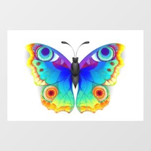 Rainbow Butterfly Peacock Eye Raamsticker