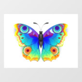 Rainbow Butterfly Peacock Eye Raamsticker (Vel)