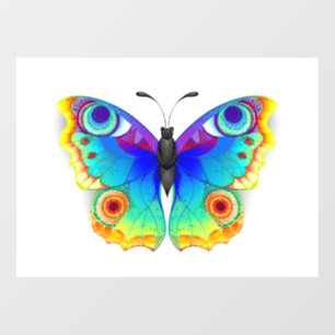Rainbow Butterfly Peacock Eye Raamsticker