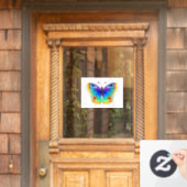 Rainbow Butterfly Peacock Eye Raamsticker (Huis Deur)