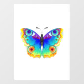 Rainbow Butterfly Peacock Eye Raamsticker (Vel)