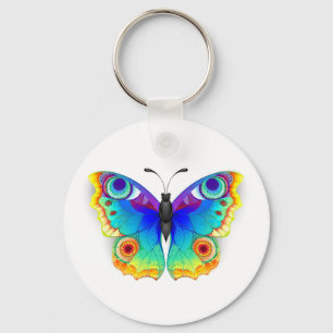 Rainbow Butterfly Peacock Eye Sleutelhanger