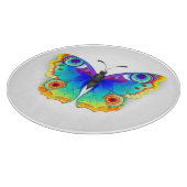 Rainbow Butterfly Peacock Eye Snijplank (Hoek)
