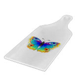 Rainbow Butterfly Peacock Eye Snijplank (Hoek)