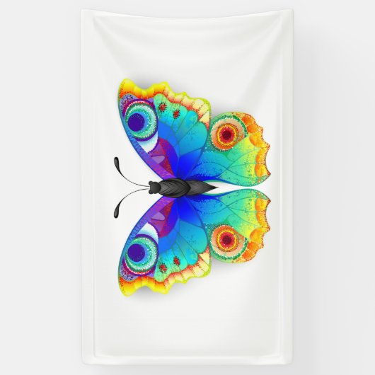 Rainbow Butterfly Peacock Eye Spandoek (Verticaal)