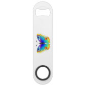 Rainbow Butterfly Peacock Eye Speed Flessenopener (Achterkant)