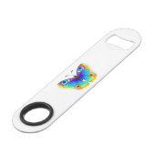Rainbow Butterfly Peacock Eye Speed Flessenopener (Achterkant Gekanteld)