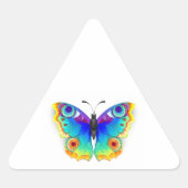 Rainbow Butterfly Peacock Eye Sticker (Voorkant)