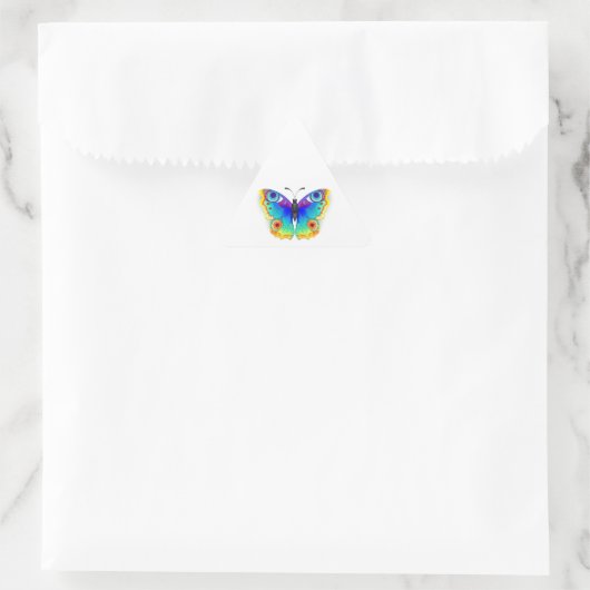 Rainbow Butterfly Peacock Eye Sticker (Tas)