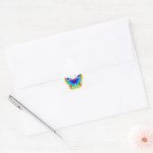 Rainbow Butterfly Peacock Eye Sticker (Envelop)