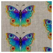 Rainbow Butterfly Peacock Eye Stof (Close Up)