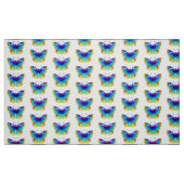 Rainbow Butterfly Peacock Eye Stof (Fat Quarter)