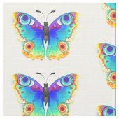 Rainbow Butterfly Peacock Eye Stof (Close Up)