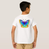 Rainbow Butterfly Peacock Eye T-shirt (Achterkant volledig)