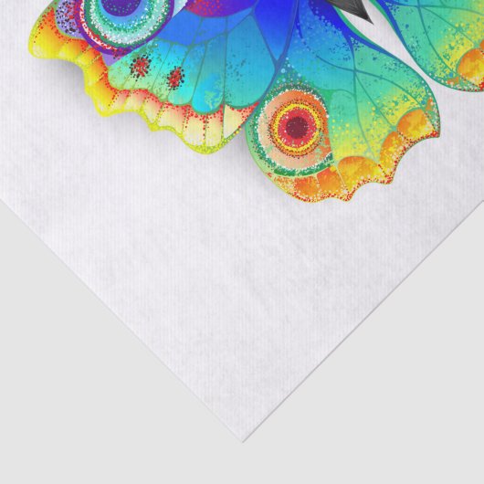 Rainbow Butterfly Peacock Eye Tissuepapier (Detail)