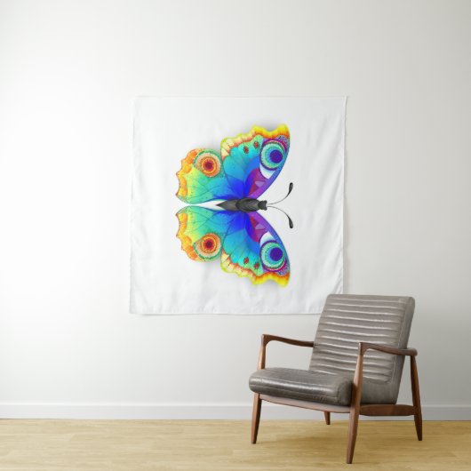 Rainbow Butterfly Peacock Eye Wandkleed (In Situ (horizontaal))