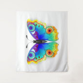 Rainbow Butterfly Peacock Eye Wandkleed (Voorkant)