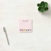 Rainbow Butterfly Personalized Post-it Notes (Kantoor)