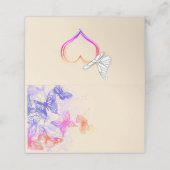 Rainbow Butterfly Plaatskaarten Plaatskaartje (Buitenkant ongevouwen)