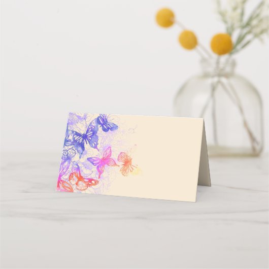 Rainbow Butterfly Plaatskaarten Plaatskaartje (Voorkant)