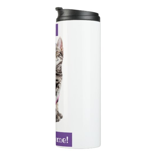 Rainbow Butterfly Princess Kitten Thermosbeker (Geroteerd rechts)