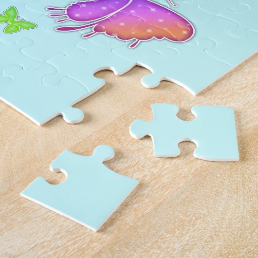 Rainbow Butterfly Puzzle Legpuzzel (Zijkant)