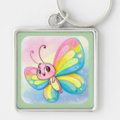 Rainbow Butterfly-Sleutelhanger Sleutelhanger (Voorkant)