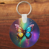 Rainbow Butterfly-Sleutelhanger Sleutelhanger (Achterkant)