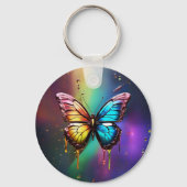 Rainbow Butterfly-Sleutelhanger Sleutelhanger (Achterkant)