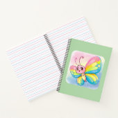 Rainbow Butterfly Spiral Notitieboek (Binnen)