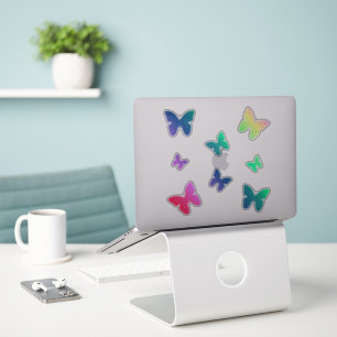 Rainbow Butterfly Sticker Pack   Kute Butterflies