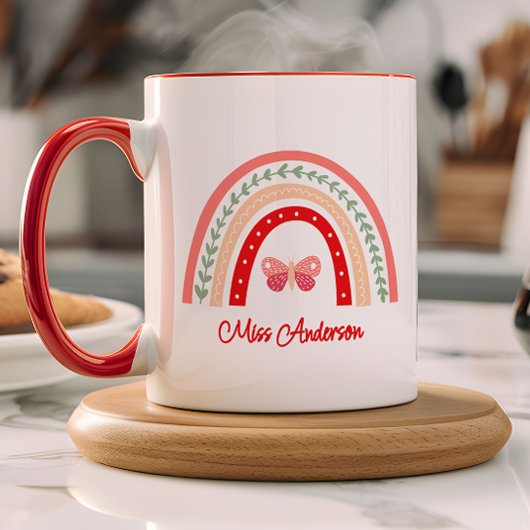 Rainbow & Butterfly Teacher's Name Mok