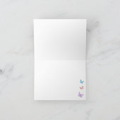 Rainbow Butterfly Thank You Card – Spring Design Bedankkaart (Binnen)