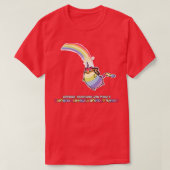 Rainbow Butterfly Unicorn Kitten T-shirt (Design voorkant)