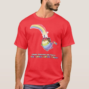 Rainbow Butterfly Unicorn Kitten T-shirt