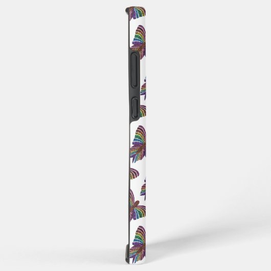 Rainbow Butterfly (w) - Samsung (S22 Ultra) Hoesje Samsung Galaxy Hoesje (Rechterkant)