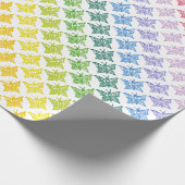 Rainbow Butterfly Wrapping Paper Roll Cadeaupapier (Hoek)