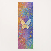 Rainbow Butterfly Yoga Mat Kleurrijk Mozaïek (Voorkant)