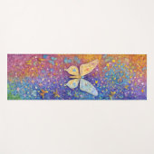 Rainbow Butterfly Yoga Mat Kleurrijk Mozaïek (Voorkant (horizontaal))