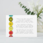 Rainbow Button Baby shower Insteekkaart Kaart (Staand voorkant)
