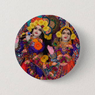 Rainbow-Button Radha-Krsna Ronde Button 5,7 Cm