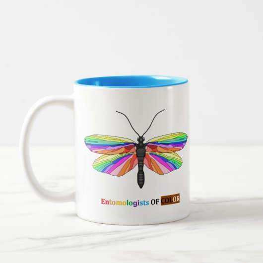 Rainbow Caddisfly Tweekleurige Koffiemok (Links)
