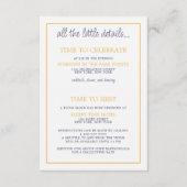 Rainbow Cake bruiloft Informatiekaartje (Voorkant)