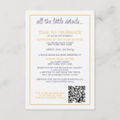 Rainbow Cake bruiloft Informatiekaartje (Voorkant)