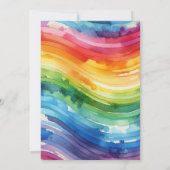 Rainbow Cake bruiloft uitnodiging (Achterkant)
