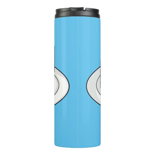 Rainbow cake cartoon illustration  thermosbeker (Achterkant)