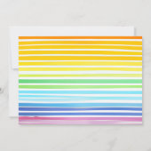 Rainbow Cake Kids Verjaardagsfeest Kaart (Achterkant)