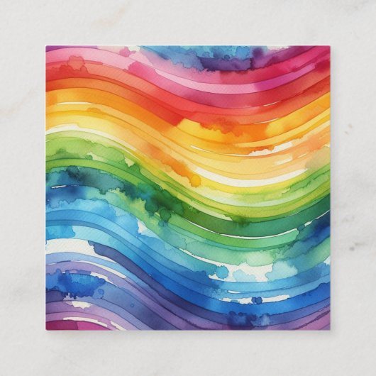 Rainbow Cake QR-code Informatiekaartje (Achterkant)