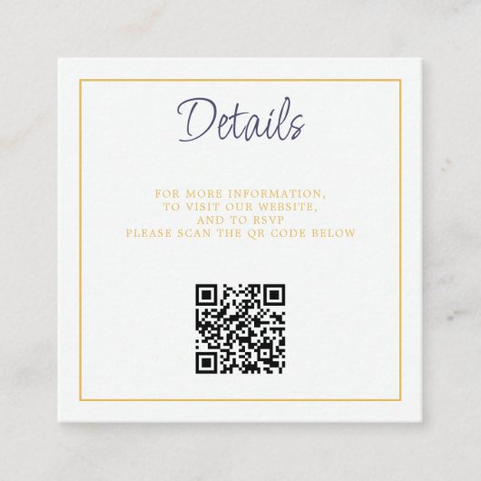 Rainbow Cake QR-code Informatiekaartje (Voorkant)